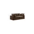 thumbnail image 3 of Meridian Furniture Comfy Brown Velvet 2-Pc. Modular Sofa, 3 of 11