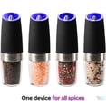 thumbnail image 2 of K S L Gravity Electric Salt and Pepper Grinder Set Operated Adjustable Coarseness, Black, 2 of 10