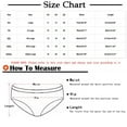 cfhntfmh 3pc Underwear for Women Plus Size Comfy Low Waisted No Show