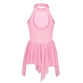 thumbnail image 2 of YONGHS Kids Girls Sequins Lyrical Contemporary Dance Dress Gymnastic Skirted Leotard Pink 14, 2 of 6