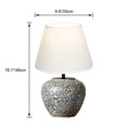 thumbnail image 3 of Kiven Cordless Table Lamp, Dimmable LED Vase Lamps with Fabric Lampshade, Classic Cottage Ambient Light, 1-Light Rechargeable Nightstand Lamp for Office Bookcase Bedside TD1014C, 3 of 6