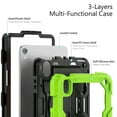 thumbnail image 6 of For iPad Mini 7th/6th Generation Case 8.3 inch 2024/2021, 360 Rotating Shockproof Cover with Stand, Screen Protector, Shoulder Strap, Lime, 6 of 7
