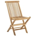 thumbnail image 4 of Safavieh Marcus Outdoor Teak Wood Folding Chair - Set of 2, Natural, 4 of 13