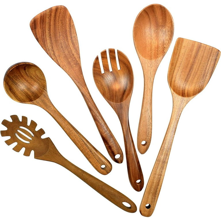 New! Thai Teak Wooden Spoons - Takeout Kit