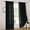 Black, variant on 2 Piece Sheer Voile Window Curtains Drapes Set with Rod Pocket