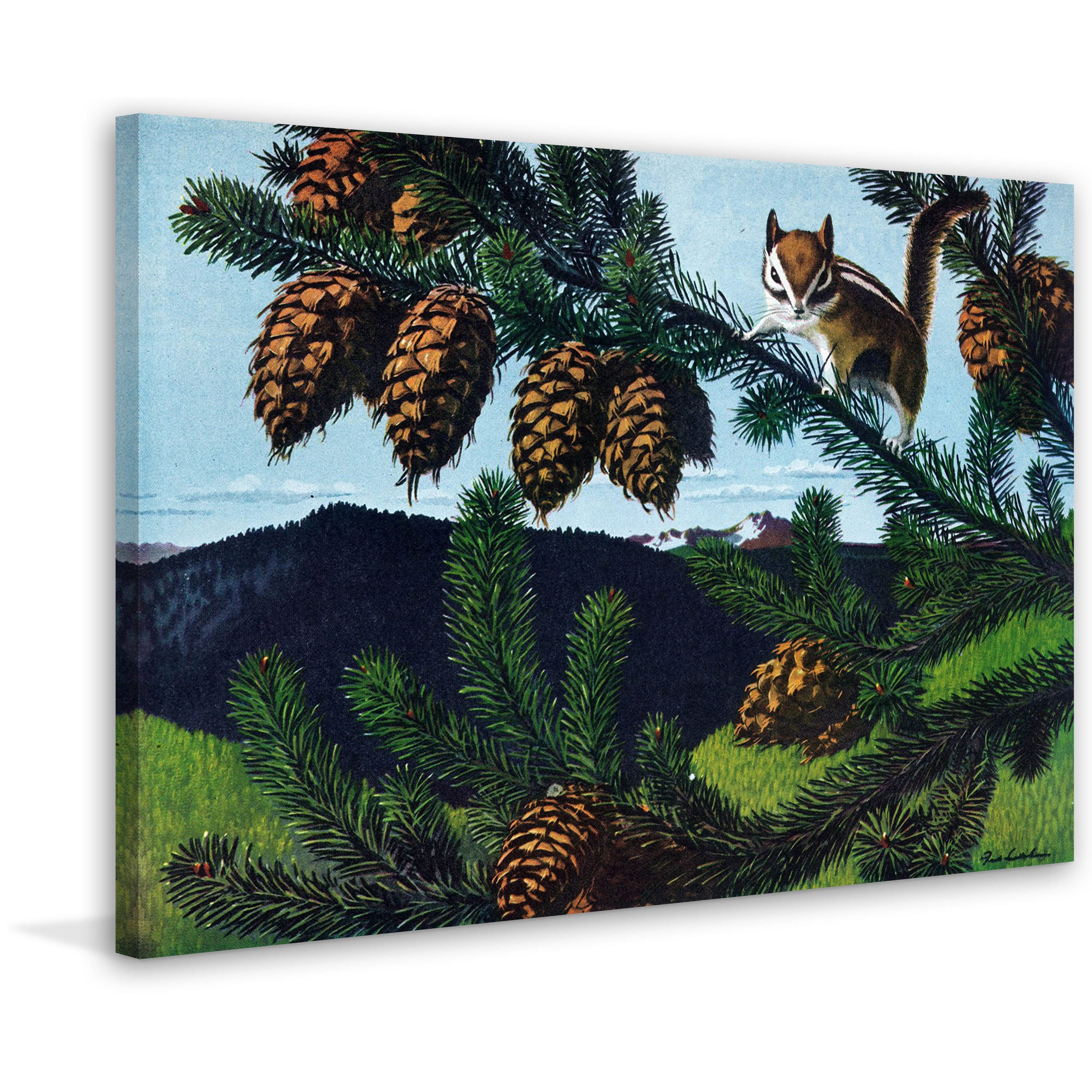 "Ground Squirrel" Painting Print on Wrapped Canvas