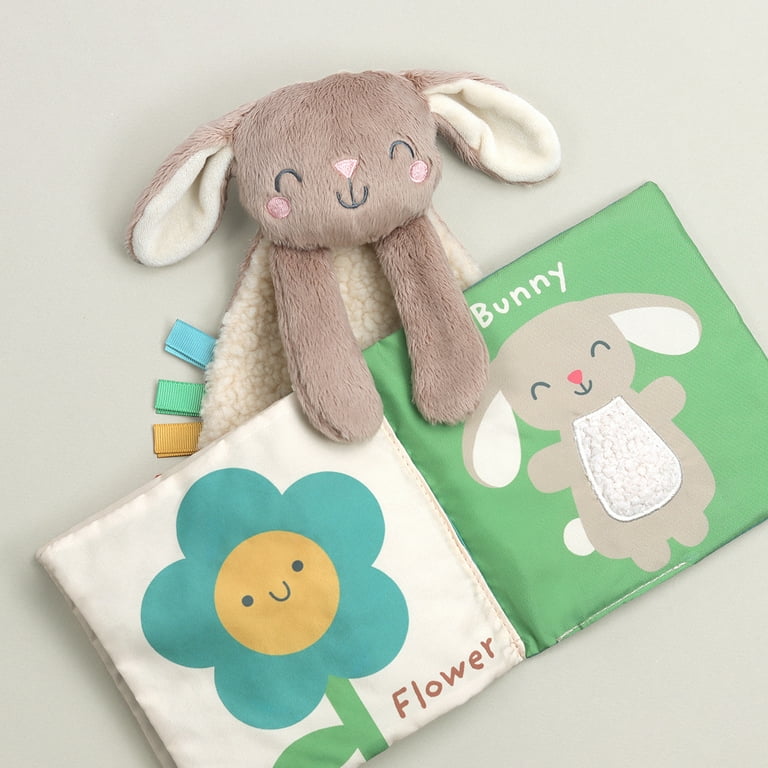 Itzy Ritzy Learn and Snuggle Gift Set with Soft Sherpa Lovey and