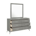 thumbnail image 4 of New Classic Furniture Huxley Solid Wood Dresser with Mirror in Gray, 4 of 8