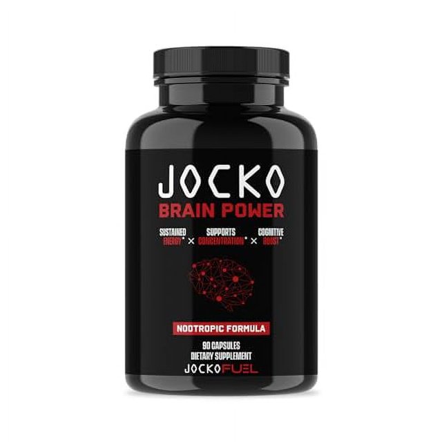 Jocko Fuel Brain Power Brain Supplements for Memory & Focus - Brain Booster Nootropic Energy Supplement, Memory Supplement for Brain - Sustained Energy Brain Supplement with No Crash - for Men & Women