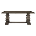 thumbnail image 6 of LexMod Column Rectangle Wood Dining Table-Color:Brown,Material:pine top and pine based,Size:78.5"L x 39.5"W x 30"H, 6 of 6