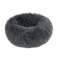 thumbnail image 4 of Round Plush Pet Bed for Dogs & Cats,Fluffy Soft Warm Calming Dog Bed Sleeping Kennel Nest,23.6 x 23.6 x 8", 4 of 6