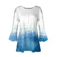 thumbnail image 3 of Ichuanyi liquidación femenina moda impresas impresas cascas en v con cuello corto cubo de camisetas sueltas de manga suelta ICHUANYI WER202308214715, 3 of 4
