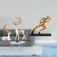 thumbnail image 2 of Escultura De Arte Abstracto Moderno De Reno Europeo, Artesanía Coleccionable, Figura Para Amantes De Los Ciervos, Para Decoración Del Hogar, Entrada Y Mesa., 2 of 8