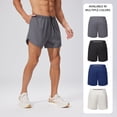 thumbnail image 6 of FEOYA Gym Sweat Shorts Mens Breathable Gym Shorts Summer Workout Shorts Elastic Waist Drawstring Running Shorts Activewear with Pockets for Athletic Sports Beach XL Gray, 6 of 9