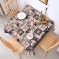thumbnail image 2 of Pioneer Flower Floral Print Pattern Square Tablecloth, Waterproof Wipeable Spillproof Washable Table Cover for Home Kitchen Party Decor, 60"x60", 2 of 6