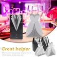 thumbnail image 3 of 100pcs Novia y novio Favor y regalos Bag Caja de dulces de dulces Caja de papel de dulces de boda, 3 of 4