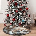 thumbnail image 5 of Picia Serene Kitten Kingdom Print Christmas Tree Skirt , Christmas Tree Skirt Ornaments for Merry Christmas Holiday Party Decorations Indoor Outdoor-48", 5 of 7