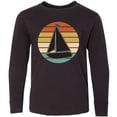 thumbnail image 3 of Inktastic Sailboat Vintage Nautical Sailing Long Sleeve Youth T-Shirt, 3 of 5