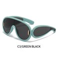 thumbnail image 1 of Luxury Y2K Cyberpunk Sunglasses - Oversized Eyewear for Summer Parties & Sun Protection - UV400, 1 of 5