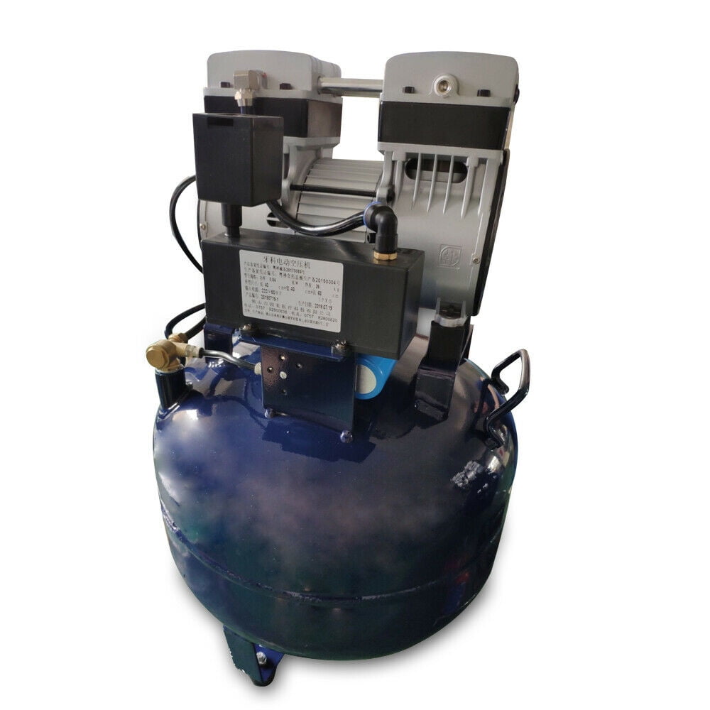 Portable Dental Air Compressor Oil Free Tank 110V Medical Noiseless Silent 32L