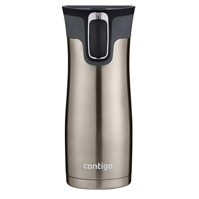 Termo Acero Inoxidable Contigo West Loop Autoseal Gris 473 Ml