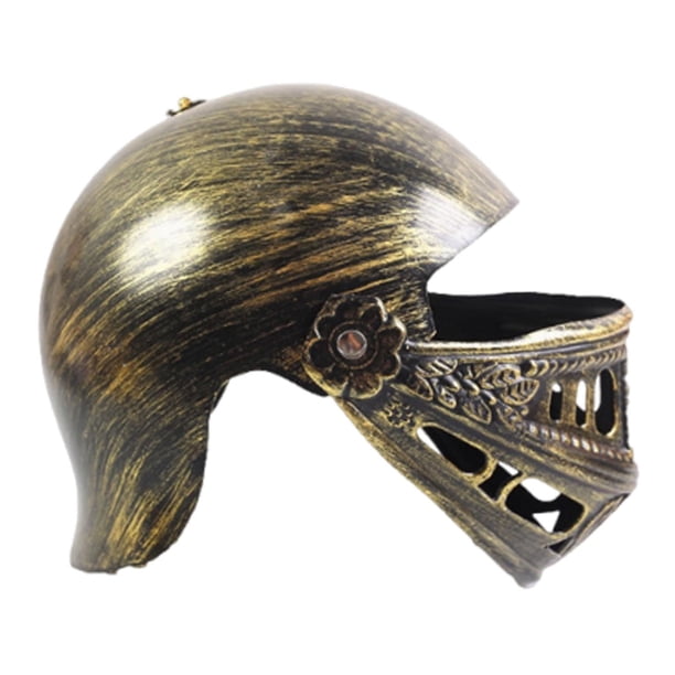 Cascos de guerrero , casco de caballero , regalos de juego de simulación griegos, sombrero medieval, casco de caballero romano para Estilo D