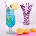 thumbnail image 6 of 200 PCS Paper Straws 100% Biodegradable Drinking Straw Durable and Recyclable Straws Disposable Straws Assorted Colors Smoothie Straws Drinking Straws for Cocktails Cold Drinks & Juices By Torubia, 6 of 7
