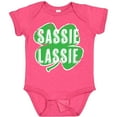 thumbnail image 3 of Inktastic St. Patrick's Day Shamrock Logo Weathered Sassie Lassie Boys or Girls Baby Bodysuit, 3 of 5