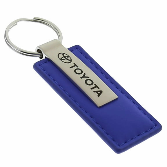 Toyota Keychain & Keyring - Blue Premium Leather