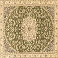 thumbnail image 1 of Ahgly Company Indoor Square Medallion Brown Traditional Area Rugs, 5' Square, 1 of 4