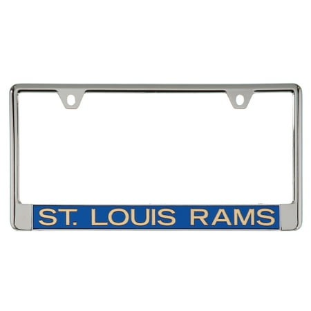 - Classic St. Louis Rams Metal Frame Acrylic Bottom Inlaid Mirror License Plate Frame - No Size