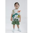 thumbnail image 5 of Funstuff Dinosaur Little Boys T-Shirt and Mesh Shorts Outfit Set Toddler to Little Kid, 5 of 5