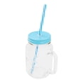 thumbnail image 2 of Mason Prichos Gairet Capacidad de 470ml de Vidrio con Tapadera Giratoria y Popote 1 Pieza Transparente, 2 of 2