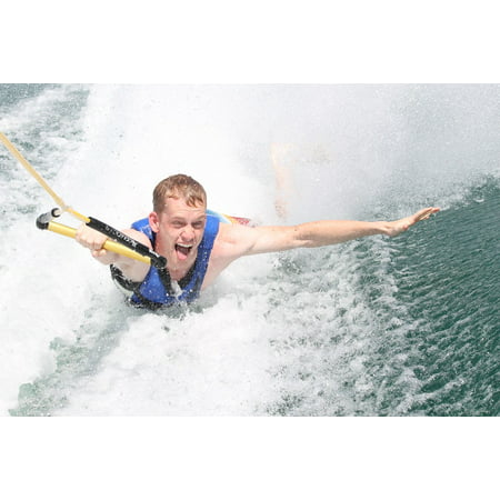 LAMINATED POSTER Lake Wake Wake Boarding Boating Boarding Surfing Poster Print 24 x (Best Boat For Wake Surfing)