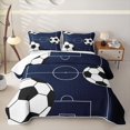 thumbnail image 2 of Erosebridal Football Games Twin Quilt Set For Kids,Boys Sports Theme Twin Coverlet Set,2-Piece, 2 of 7