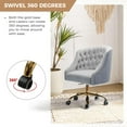 thumbnail image 4 of Lydia Task Chair with Adjustable Height & Armless, Grey, 4 of 8