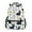 Black White Rabbits and Stars, variant on School Backpack Lightweight Multipocket College High Middle Student Bag 15L Hand-drawn Cute Square