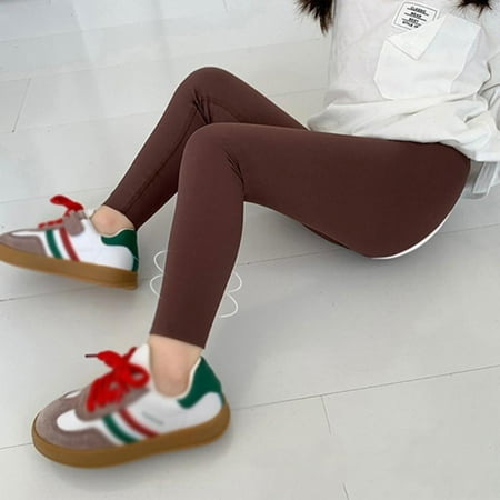 

Popvcly 3-8 Years Girls Athletic Leggings Kids Dance Running Yoga Pants Workout Active Dance Tights