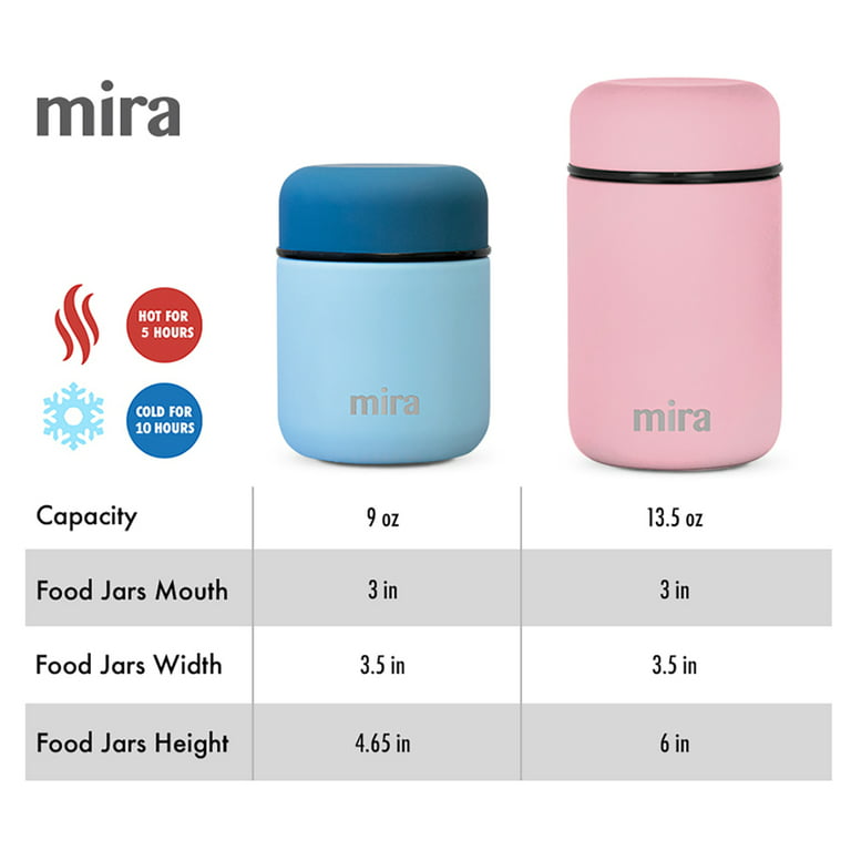 MIRA Thermos for Kids Lunch Food Jar Vacuum Insulated Stainless