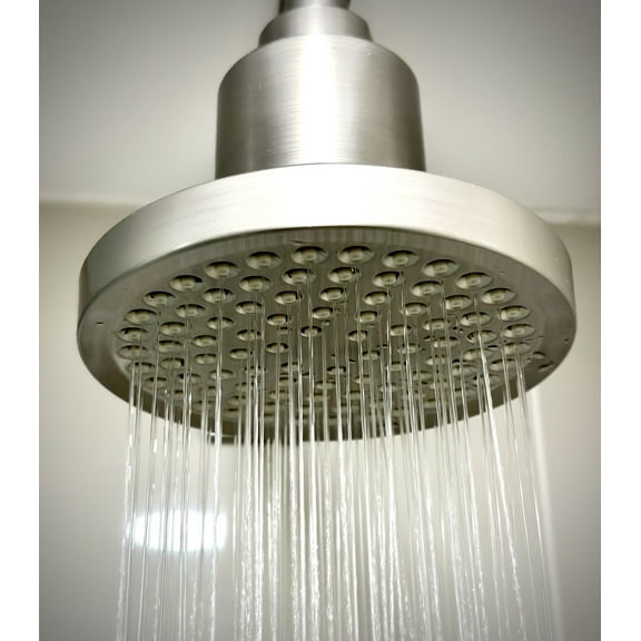 Socila Filtered Showerhead 6 Inch, Rainfall High-Pressure Shower Filter for Hair & Skin | Reduces Hair Shedding, Colored Hair, Soothes Dry Skin, Reduces Dandruff (Nickel)