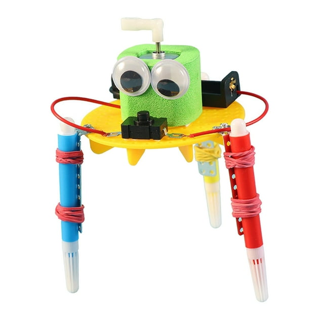 Kit De Ciencia De Madera Proyecto De Construcción Pequeños Inventos Para Adolescentes CUTICAT Robot de garabato de bricolaje