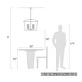 thumbnail image 2 of Golden Lighting Mercer 5-Light Chandelier in Matte Black, 2 of 6