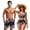 Cherry Blossom Black, variant on American Flag Matching Swimsuits for Couples 4th of July Shorts Mens Swimsuit Women's 2 Piece Bikini Sets Sexy Bathing Suit Couples Swimwear Matching Swim Suits Couples Woman M