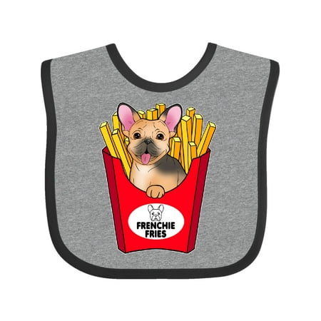 

Inktastic Cute Frenchie in French Fries Gift Baby Boy or Baby Girl Bib