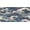 Japanese Waves Blue, variant on Mala Multicolor License Plate, Aluminum Front Vanity Tag, 4 Holes, Car Decor, 6 x 12 in
