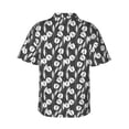 thumbnail image 3 of Goofa Tulips Flowers Hawaiian Shirt for Men, Unisex Summer Beach Casual Short Sleeve Button Down Shirts,Aloha Tropical Floral print shirt-, 3 of 9