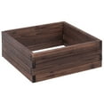 thumbnail image 5 of Resenkos Square Stable Durable Frame Spacious Space Raised Garden Bed Flower Vegetable Seed Planter, Wood, Brown, 5 of 9