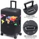 thumbnail image 4 of Funda para maleta con mapa del mundo, funda protectora para equipaje de carbón de bambú de 28 pulgadas, funda protectora transparente de poliéster para equipaje de viaje JM MX-0134468FYD, 4 of 5