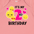 thumbnail image 4 of Inktastic Its My 2nd Birthday with Emojis Girls Baby Bodysuit, 4 of 5