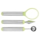 thumbnail image 2 of Juego de 3 cucharas de fruta de acero inoxidable, cuchillo para tallar sandía, pelador de frutas, herramienta de cocina, 2 of 14